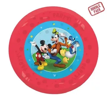 Disney Mickey Rock the House micro prémium műanyag lapostányér 4 db-os szett 21 cm