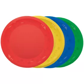   Színes Mixed micro prémium műanyag lapostányér 4 db-os szett 21 cm