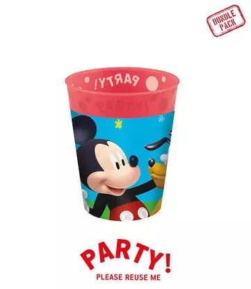 Disney Mickey Rock the House micro prémium műanyag pohár szett 4 db-os 250 ml