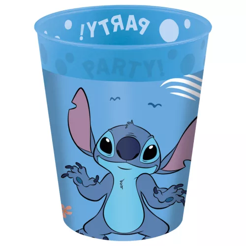 Disney Lilo és Stitch, A csillagkutya Angel micro prémium műanyag pohár szett 4 db-os 250 ml