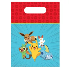   Pokémon Next Generation műanyag ajándéktasak, ajándékzacskó 6 db-os
