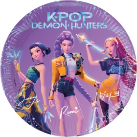   K-pop Démonvadászok Honmoon papírtányér 8 db-os 23 cm FSC