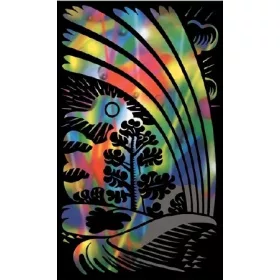 Reeves Szines képkarcoló (mini), Szivárvány