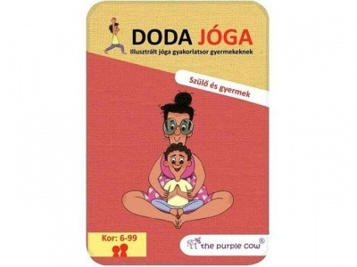 Doda jóga Szülő és gyermek jóga - foglalkoztató kártyák Purple Cow