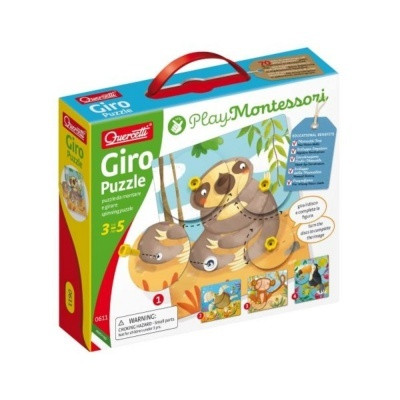Quercetti: Montessori Giro 4db-os állatos puzzl...