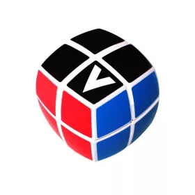   V-CUBE 2x2 versenykocka, fehér, lekerekített, matrica nélküli