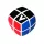 V-CUBE 2x2 versenykocka, fehér, lekerekített, matrica nélküli
