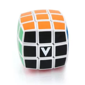   V-CUBE 3x3 versenykocka-fehér alapszín, lekerekített forma (matrica nélküli)