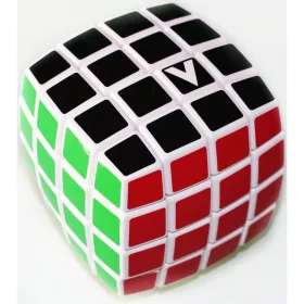   V-CUBE 4X4 versenykocka -fehér alapszín, lekerekített forma (matrica nélküli)