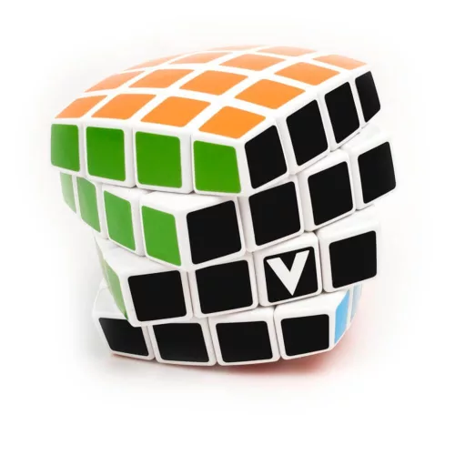 V-CUBE 4X4 versenykocka -fehér alapszín, lekerekített forma (matrica nélküli)