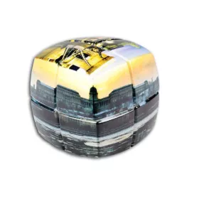   V-Cube 2x2 versenykocka-lekerekített forma, Hungary minta (matrica nélküli)