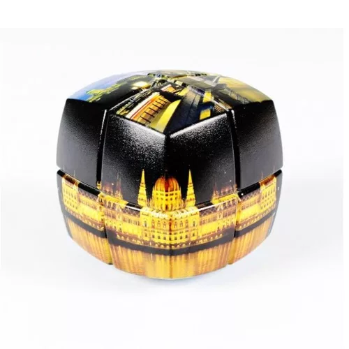 V-Cube 2x2 versenykocka-lekerekített forma, Hungary minta (matrica nélküli)