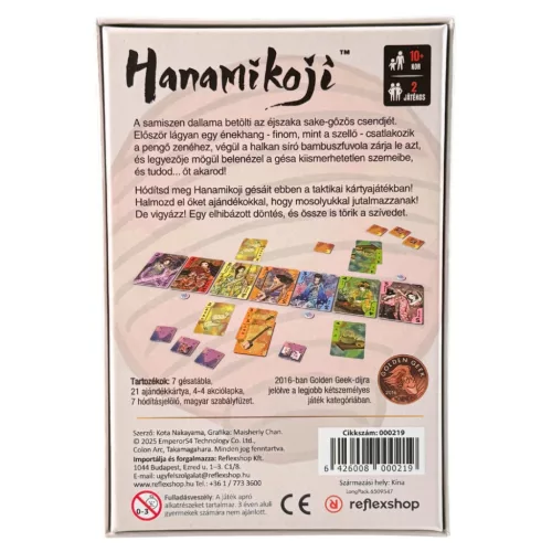 Hanamikoji stratégiai társasjáték