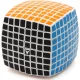 V-CUBE 8x8 versenykocka-fehér alapszín, lekerekített forma