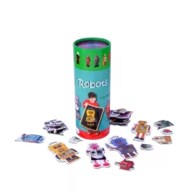 Robotok mágneses puzzle játék