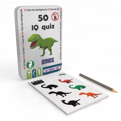 PC 50 IQ kvíz: dinoszauruszok - foglalkoztató kártyák
