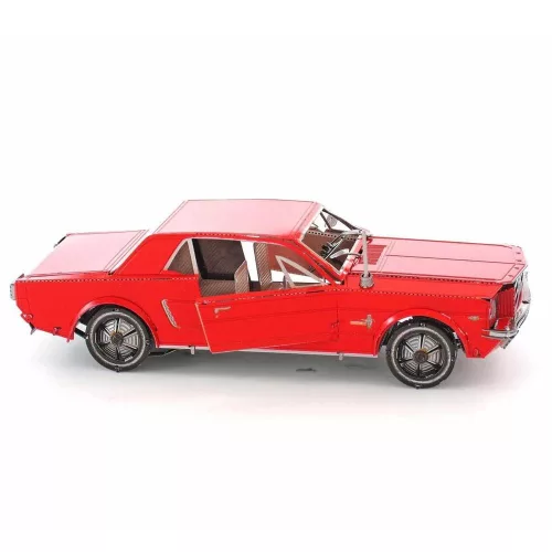 Metal Earth 1965-ös piros Ford Mustang - lézervágott acél makettező szett