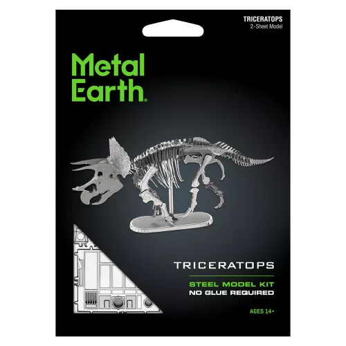 Metal Earth Triceratops - lézervágott acél makettező szett