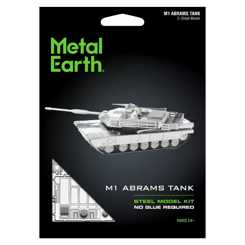 Metal Earth M1 Abrams Tank - lézervágott acél makettező szett