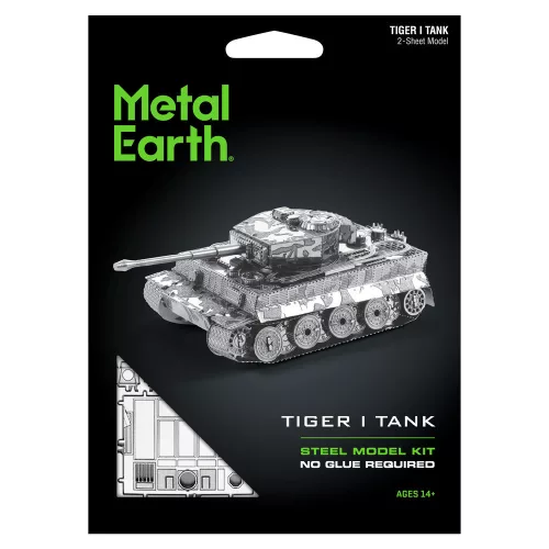 Metal Earth Tiger 1 Tank - lézervágott acél makettező szett