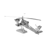 Metal Earth Boeing AH-64 Apache helikopter - lézervágott acél makettező szett