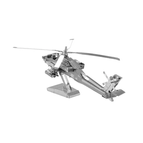 Metal Earth Boeing AH-64 Apache helikopter - lézervágott acél makettező szett