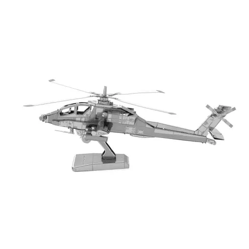 Metal Earth Boeing AH-64 Apache helikopter - lézervágott acél makettező szett
