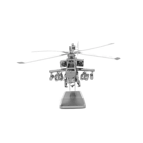Metal Earth Boeing AH-64 Apache helikopter - lézervágott acél makettező szett