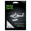 Metal Earth Boeing AH-64 Apache helikopter - lézervágott acél makettező szett