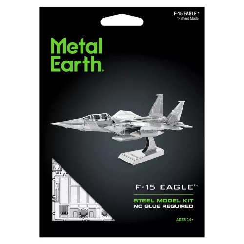 Metal Earth Boeing F-15 Eagle repülőgép - lézervágott acél makettező szett