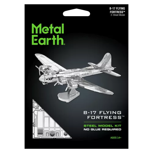 Metal Earth Boeing B-17 Flying Fortress repülőgép - lézervágott acél makettező szett