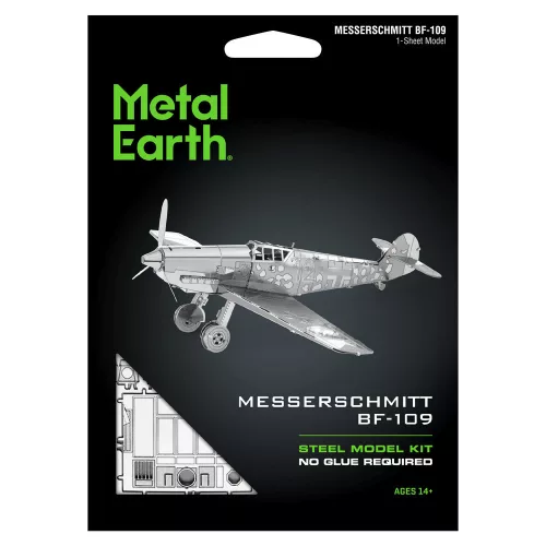 Metal Earth Messerschmitt BF-109 repülő - lézervágott acél makettező szett