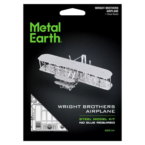 Metal Earth a Wright testvérek repülőgépe - lézervágott acél makettező szett