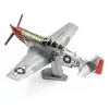 Metal Earth P-51D Mustang Sweet Arlene vadászrepülőgép - lézervágott acél makettező szett