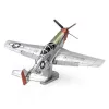 Metal Earth P-51D Mustang Sweet Arlene vadászrepülőgép - lézervágott acél makettező szett