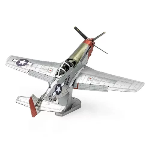 Metal Earth P-51D Mustang Sweet Arlene vadászrepülőgép - lézervágott acél makettező szett