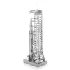 Metal Earth Apollo Saturn V óriásrakéta kilövőállomással - lézervágott acél makettező szett