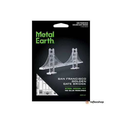 Metal Earth Golden Gate híd - lézervágott acél makettező szett