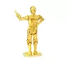 Metal Earth C-3PO arany - lézervágott acél makettező szett