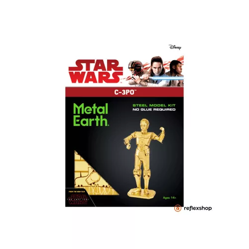 Metal Earth C-3PO arany - lézervágott acél makettező szett