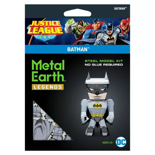 Metal Earth DC Igazság Ligája - Batman mini modell - lézervágott acél makettező szett