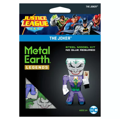 Metal Earth DC Igazság Ligája - Joker mini modell - lézervágott acél makettező szett