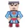 Metal Earth DC Igazság Ligája - Superman mini modell - lézervágott acél makettező szett