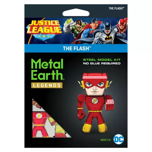Metal Earth DC Igazság Ligája - Flash, a villám mini modell - lézervágott acél makettező szett