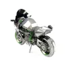 Metal Earth ICONX Kawasaki Ninja H2R (ezüst/zöld) - lézervágott acél makettező szett