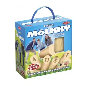   Mölkky fa szabadtéri játék kartondobozos, fogóval ellátott változat