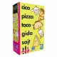 Cica, pizza, taco, gida, sajt társasjáték