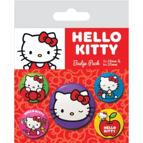 HELLO KITTY (COLOURFUL POSES) kitűző szett