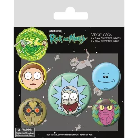 RICK AND MORTY (HEADS) kitűző szett