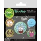 RICK AND MORTY (HEADS) kitűző szett